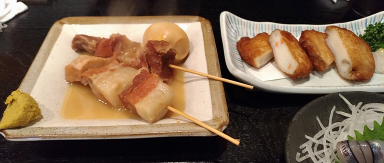 吾愛人の名物みそおでんとさつま揚げ