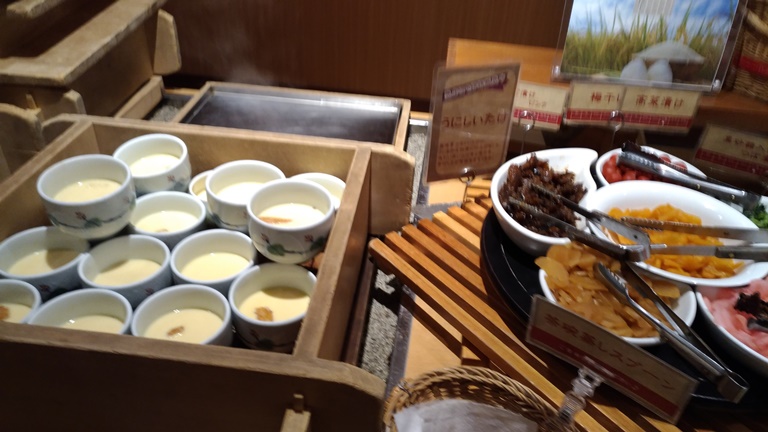休暇村指宿の夕食ハーフビュッフェ